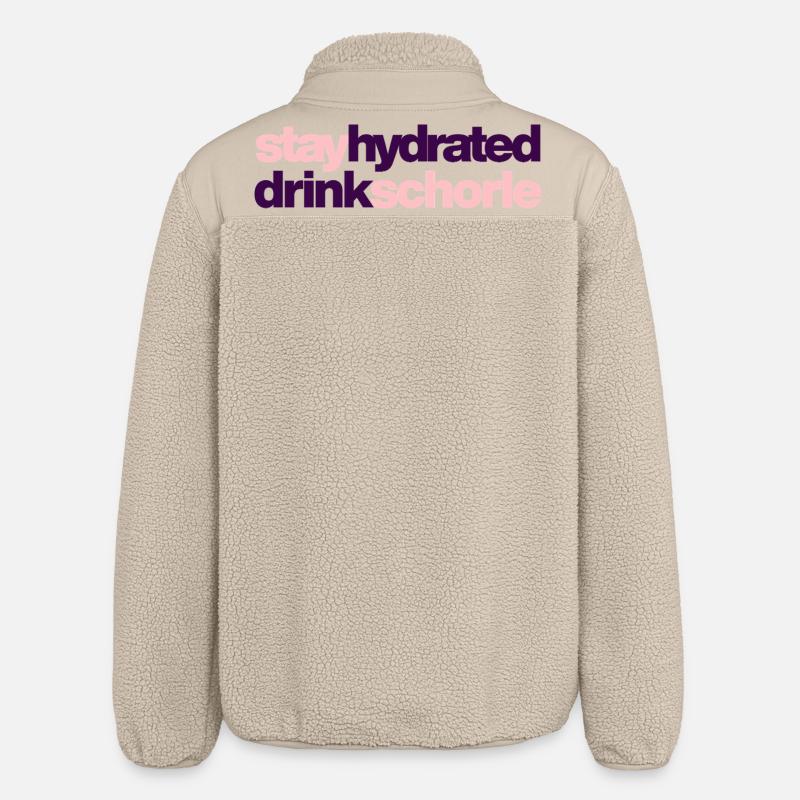 Restez hydraté - buvez du spritzer - Veste sherpa unisexe coupe décontractée Stanley/Stella - beige