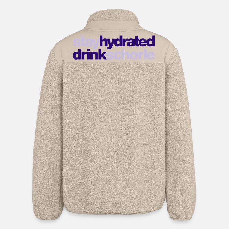 Restez hydraté - buvez du spritzer - Veste sherpa unisexe coupe décontractée Stanley/Stella - beige