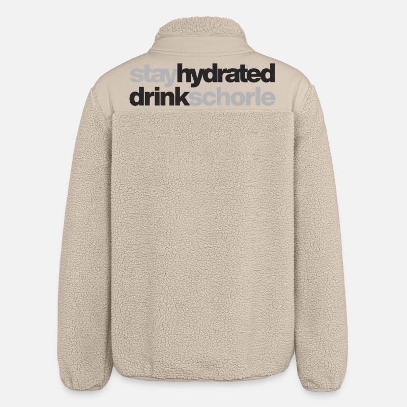 Restez hydraté - buvez du spritzer - Veste sherpa unisexe coupe décontractée Stanley/Stella - beige