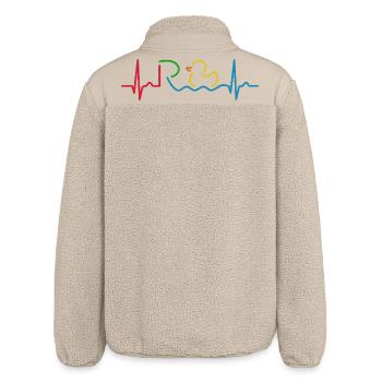 Finally Pension - Retirement - Pension - Relaxed Fit Unisex Sherpa Jacket by Stanley/Stella - beige - Back