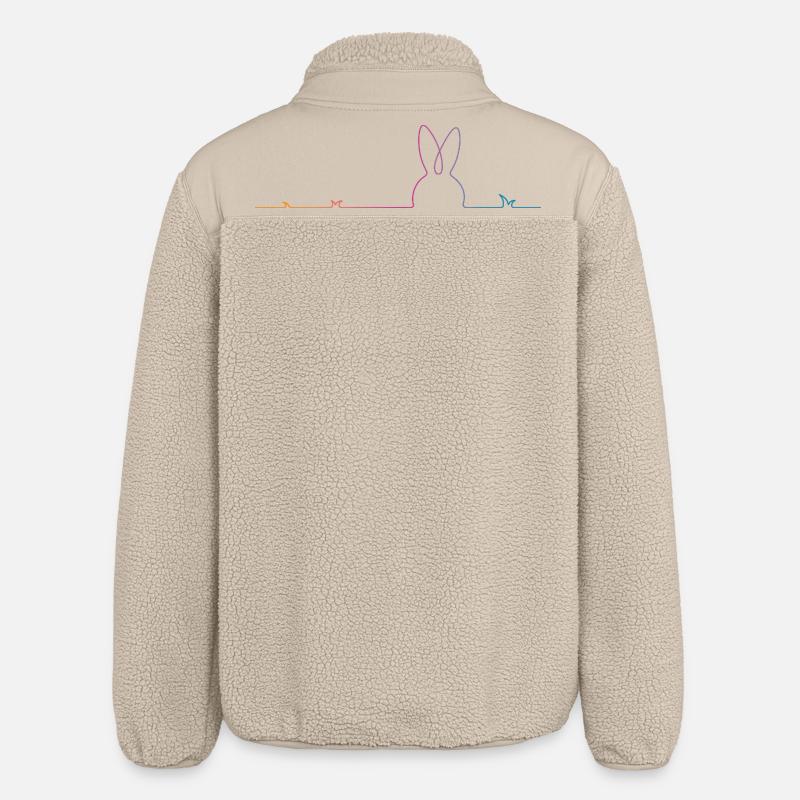Påskehare Påske - Stanley/Stella unisex sherpajakke afslappet pasform - beige