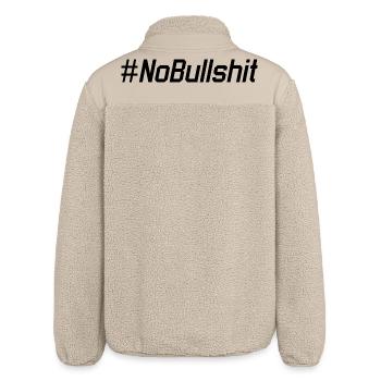 HASHTAG NO BULLSHIT #NoBullshit # No Bullshit - Relaxed Fit Unisex Sherpajacke von Stanley/Stella - Beige - Hinten