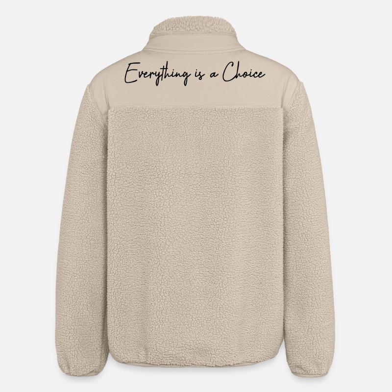 Everything is a choice - Veste sherpa unisexe coupe décontractée Stanley/Stella - beige