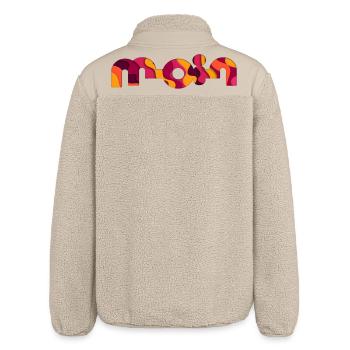 Hello - Relaxed Fit Unisex Sherpa Jacket by Stanley/Stella - beige - Back