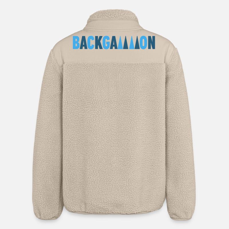 Backgammon - Relaxed Fit Unisex Sherpajacke von Stanley/Stella - Beige