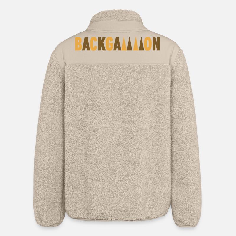 Backgammon - Relaxed Fit Unisex Sherpajacke von Stanley/Stella - Beige