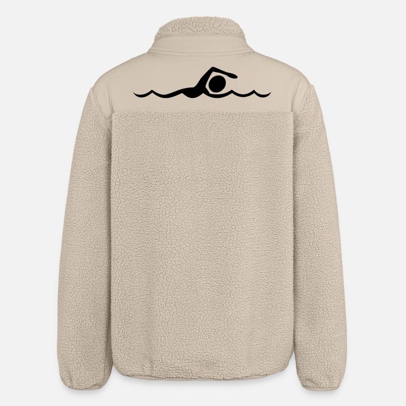 Schwimmer - Relaxed Fit Unisex Sherpajacke von Stanley/Stella - Beige