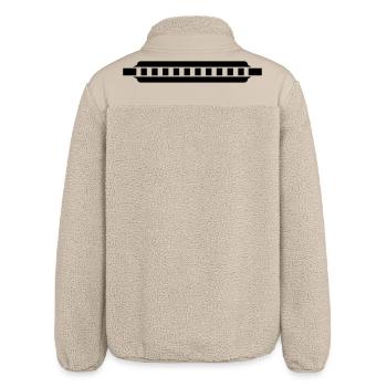 Bluesharp - Relaxed Fit Unisex Sherpajacke von Stanley/Stella - Beige - Hinten