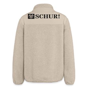 Schur signifie bonjour Bonjour à Siegerländer Platt - Veste sherpa unisexe coupe décontractée Stanley/Stella - beige - Dos