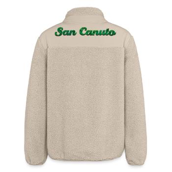 San Cantita Tropical Verde - Relaxed Fit Unisex Sherpajacke von Stanley/Stella - Beige - Hinten