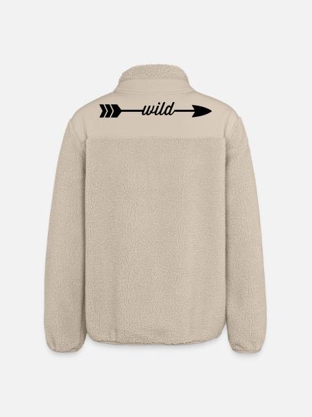 Sauvage - Veste sherpa unisexe coupe décontractée Stanley/Stella - beige