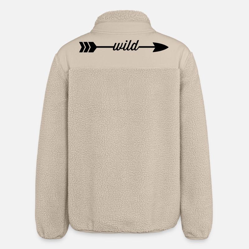 Wild - Relaxed Fit Unisex Sherpa Jacket by Stanley/Stella - beige