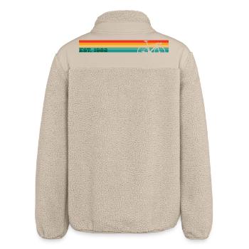 1982 44. Geburtstag - Relaxed Fit Unisex Sherpajacke von Stanley/Stella - Beige - Hinten