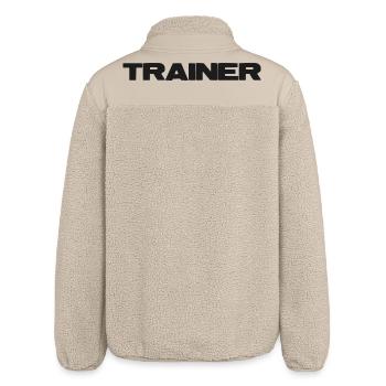 Coach Bold - Relaxed Fit Unisex Sherpa Jacket by Stanley/Stella - beige - Back