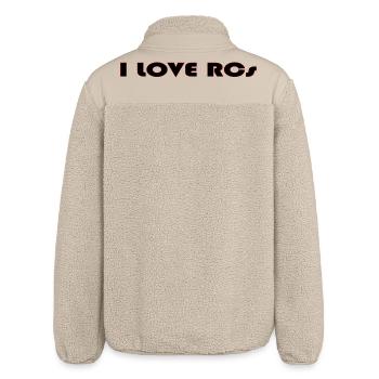 Ich liebe Rcs - Relaxed Fit Unisex Sherpajacke von Stanley/Stella - Beige - Hinten