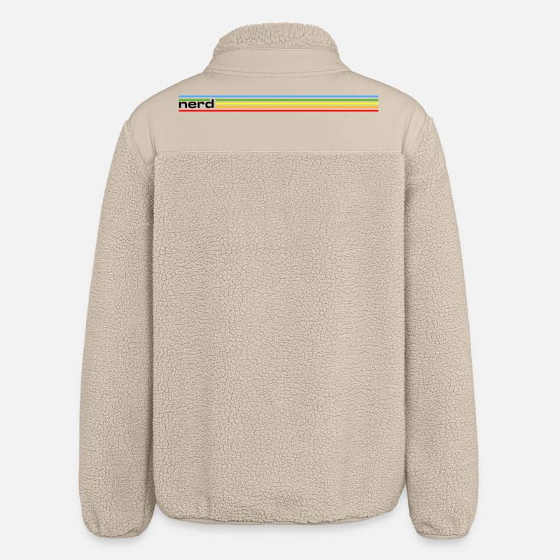 NERDY forever - nerd Rainbow - Relaxed Fit Unisex Sherpajacke von Stanley/Stella - Beige