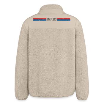 Rally Team Red and Blue Classic Stripes Design - Relaxed Fit Unisex Sherpajacke von Stanley/Stella - Beige - Hinten