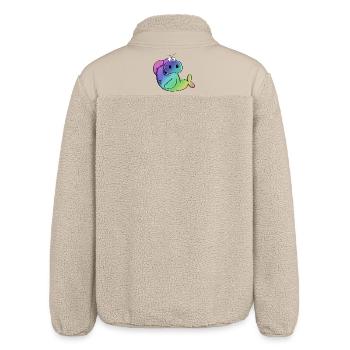 Bunte Seekuh - Seekühe - Walross - Seelöwe - Comic - Relaxed Fit Unisex Sherpajacke von Stanley/Stella - Beige - Hinten