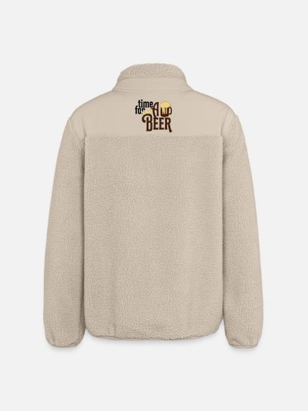 Bier - Relaxed Fit Unisex Sherpajacke von Stanley/Stella - Beige