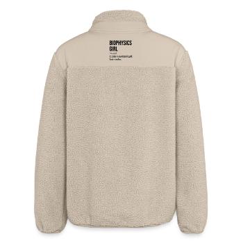 Biophysik - Relaxed Fit Unisex Sherpajacke von Stanley/Stella - Beige - Hinten