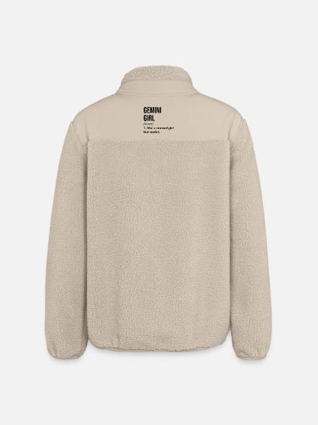 Gémeaux - Veste sherpa unisexe coupe décontractée Stanley/Stella - beige