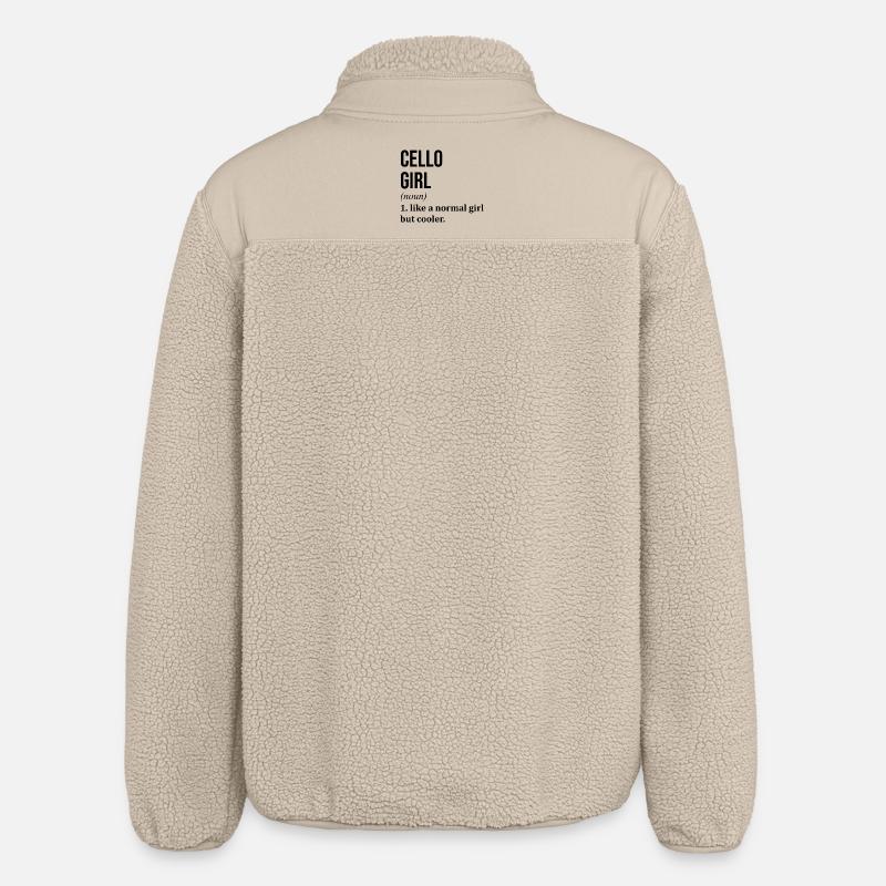 violoncelle - Veste sherpa unisexe coupe décontractée Stanley/Stella - beige