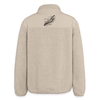 Schwimmer Skizze - Relaxed Fit Unisex Sherpajacke von Stanley/Stella - Beige - Hinten