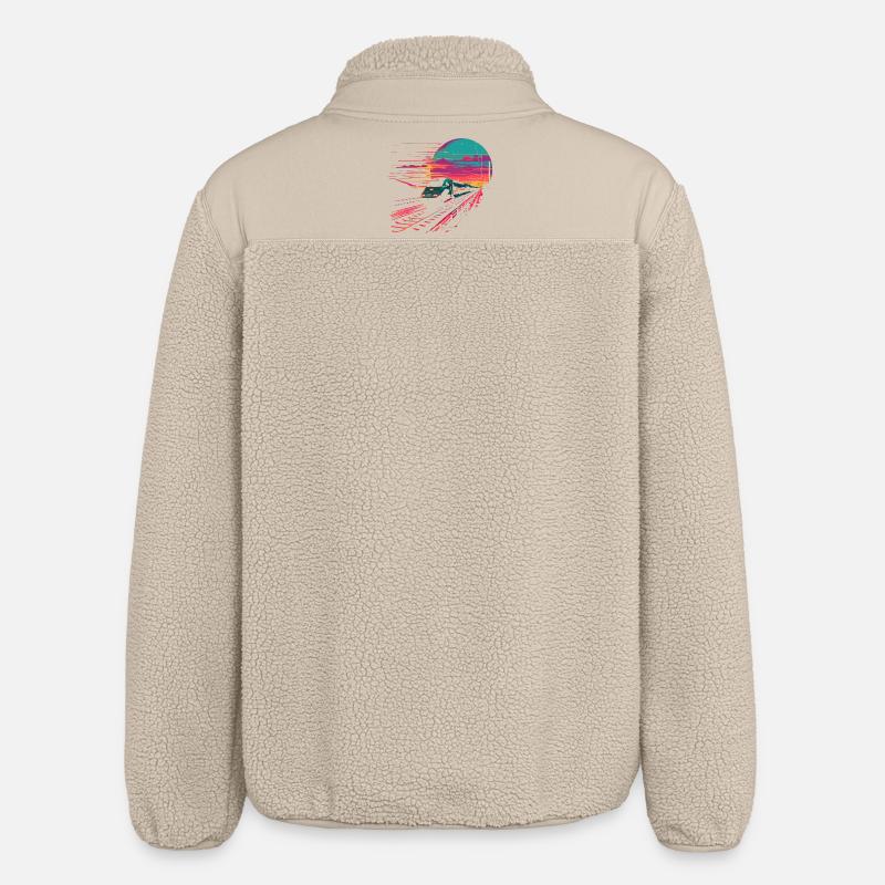 Chemin de fer - Veste sherpa unisexe coupe décontractée Stanley/Stella - beige