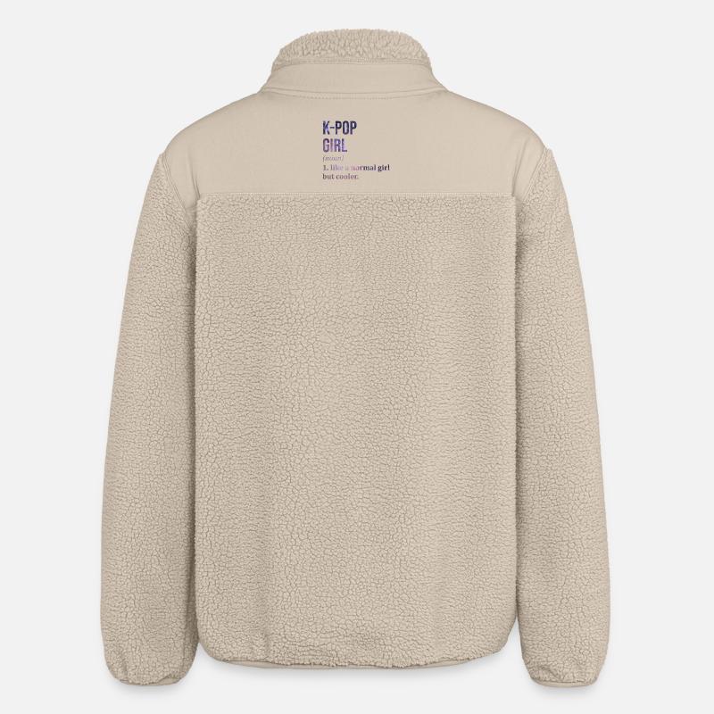 K Pop - Unisex sherpajacka ledig passform Stanley/Stella - beige