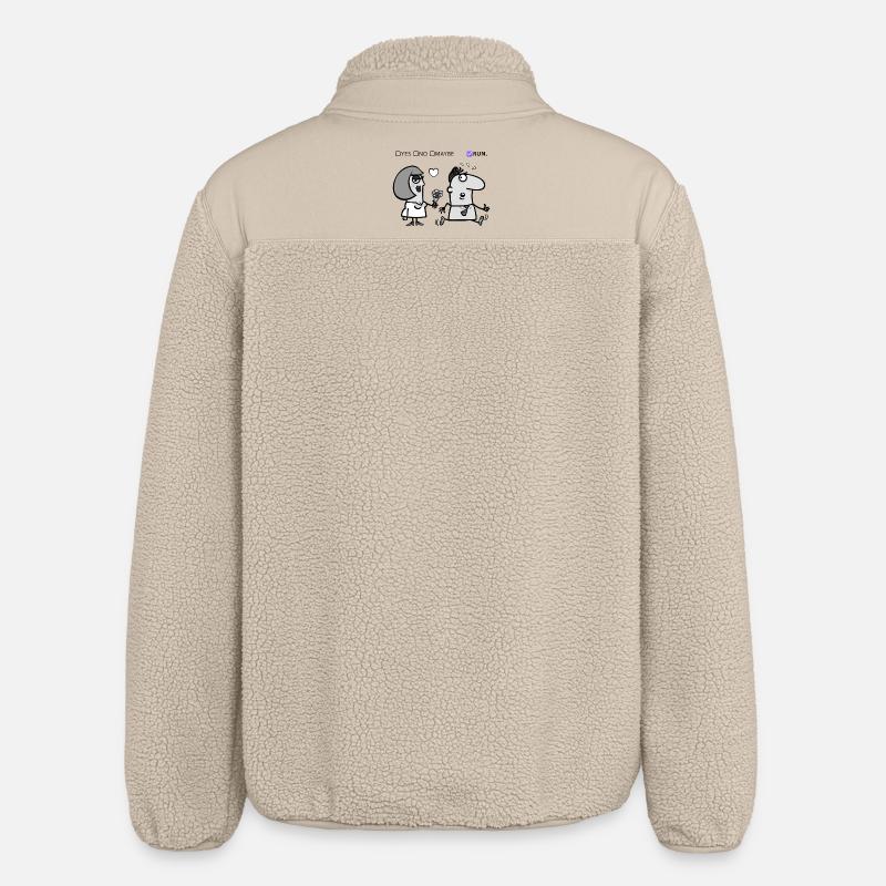 Liebe oder Flucht – Skurriles Humor-Design - Relaxed Fit Unisex Sherpajacke von Stanley/Stella - Beige