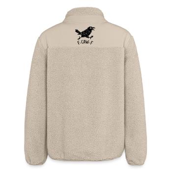 F-CAW-F Krähe - Relaxed Fit Unisex Sherpajacke von Stanley/Stella - Beige - Hinten