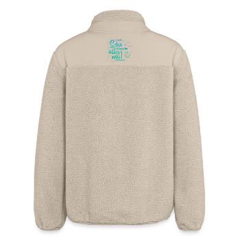 God Speaks: Everything New Design - Relaxed Fit Unisex Sherpa Jacket by Stanley/Stella - beige - Back