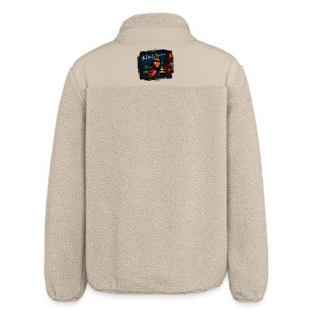 Carrot Ninja - Relaxed Fit Unisex Sherpa Jacket by Stanley/Stella - beige - Back
