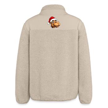 Noël à dos de chameau - Veste sherpa unisexe coupe décontractée Stanley/Stella - beige - Dos