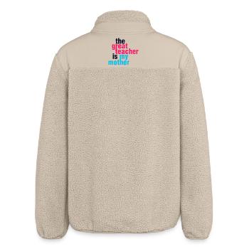 Mein Mama Mein Bestes Lehrer-Shirt - Relaxed Fit Unisex Sherpajacke von Stanley/Stella - Beige - Hinten