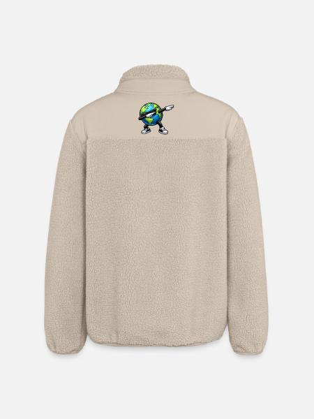 Dabbing Earth - Relaxed Fit Unisex Sherpa Jacket by Stanley/Stella - beige