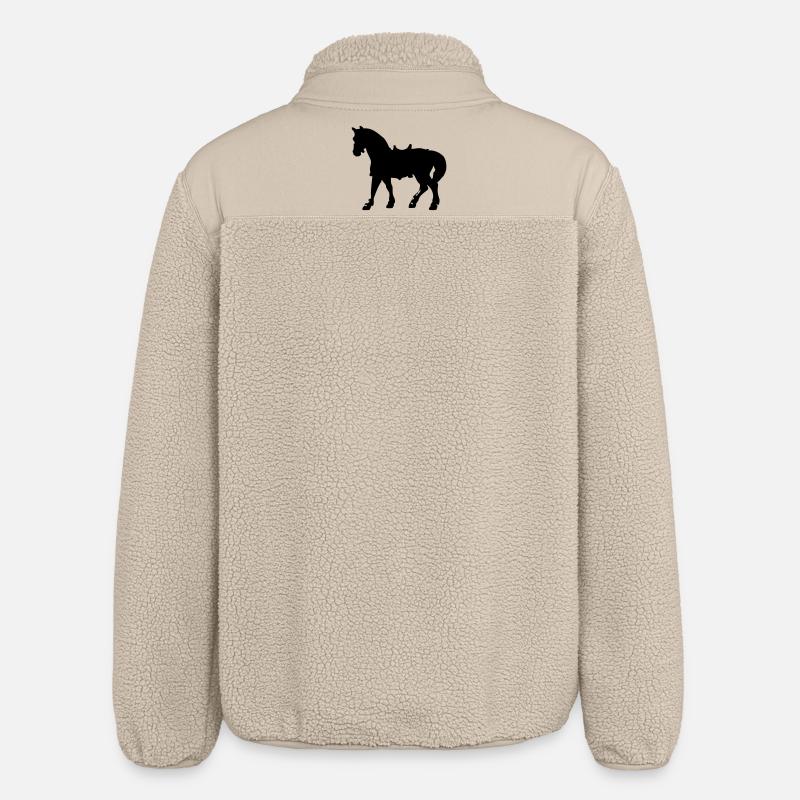 Cheval - Veste sherpa unisexe coupe décontractée Stanley/Stella - beige