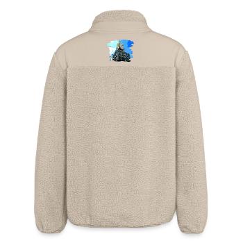 Dortmund U Turm Stadt - Relaxed Fit Unisex Sherpajacke von Stanley/Stella - Beige - Hinten