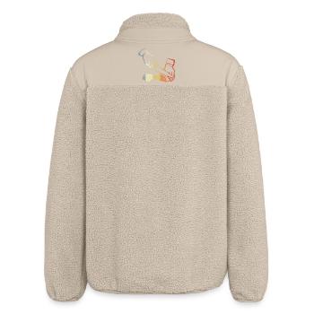 Retro Metzger - Relaxed Fit Unisex Sherpajacke von Stanley/Stella - Beige - Hinten