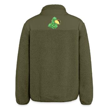 Raupe Taco - Relaxed Fit Unisex Sherpajacke von Stanley/Stella - Khaki - Hinten