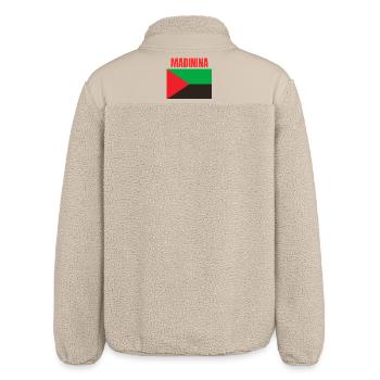 Madinina Martinique flag t-shirt - Relaxed Fit Unisex Sherpa Jacket by Stanley/Stella - beige - Back