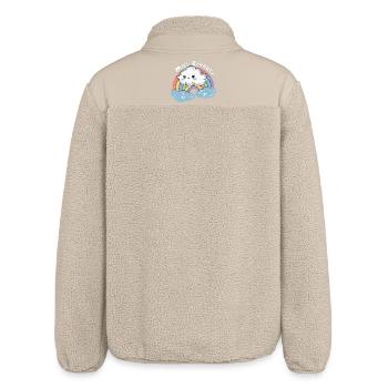 Kind Träumer und Schlaf Fräulein Magischer Träumer - Relaxed Fit Unisex Sherpajacke von Stanley/Stella - Beige - Hinten