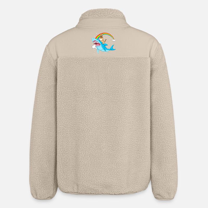 Deutscher Schäferhund Reithai - Relaxed Fit Unisex Sherpajacke von Stanley/Stella - Beige