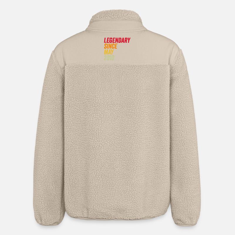 16e anniversaire 16 ans mai 2010 - Veste sherpa unisexe coupe décontractée Stanley/Stella - beige