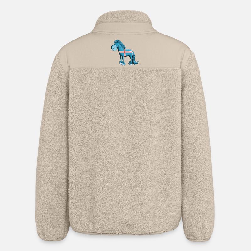 Der Isländer ist da - Relaxed Fit Unisex Sherpajacke von Stanley/Stella - Beige