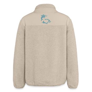Polynesische Haie - Relaxed Fit Unisex Sherpajacke von Stanley/Stella - Beige - Hinten