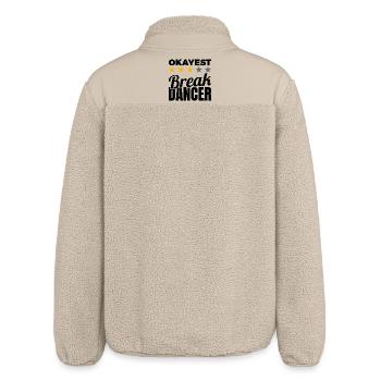 Okayest Breakdancer - Relaxed Fit Unisex Sherpajacke von Stanley/Stella - Beige - Hinten