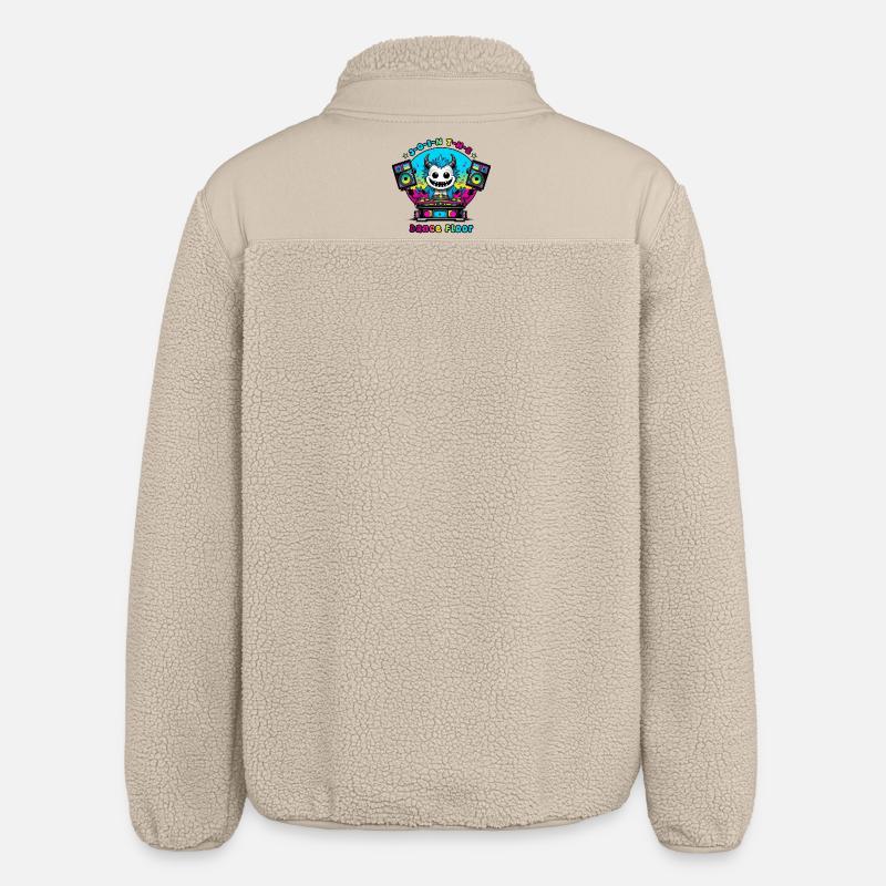 Disco Monster - Relaxed Fit Unisex Sherpajacke von Stanley/Stella - Beige