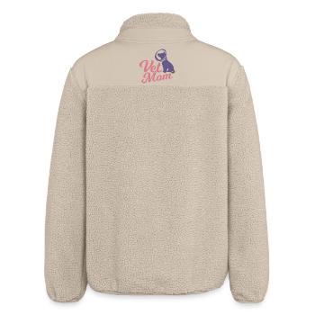 Mère vétérinaire - Veste sherpa unisexe coupe décontractée Stanley/Stella - beige - Dos