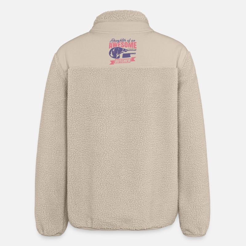 Fille d’un boucher - Veste sherpa unisexe coupe décontractée Stanley/Stella - beige